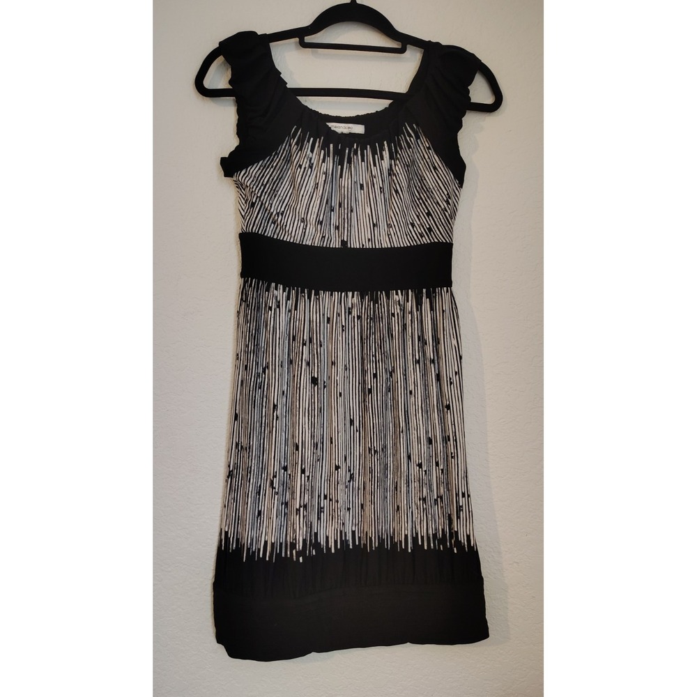 Max And Cleo Black White Dress Womens Size S